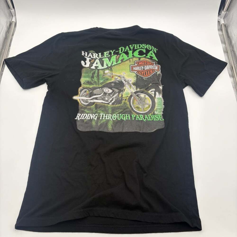 Harley-Davidson Jamaica T-Shirt Medium Black Riding Through Paradise